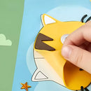 Kit com 12 Quebra-Cabeças Paper Zoo de Adesivos 3D - Educativo